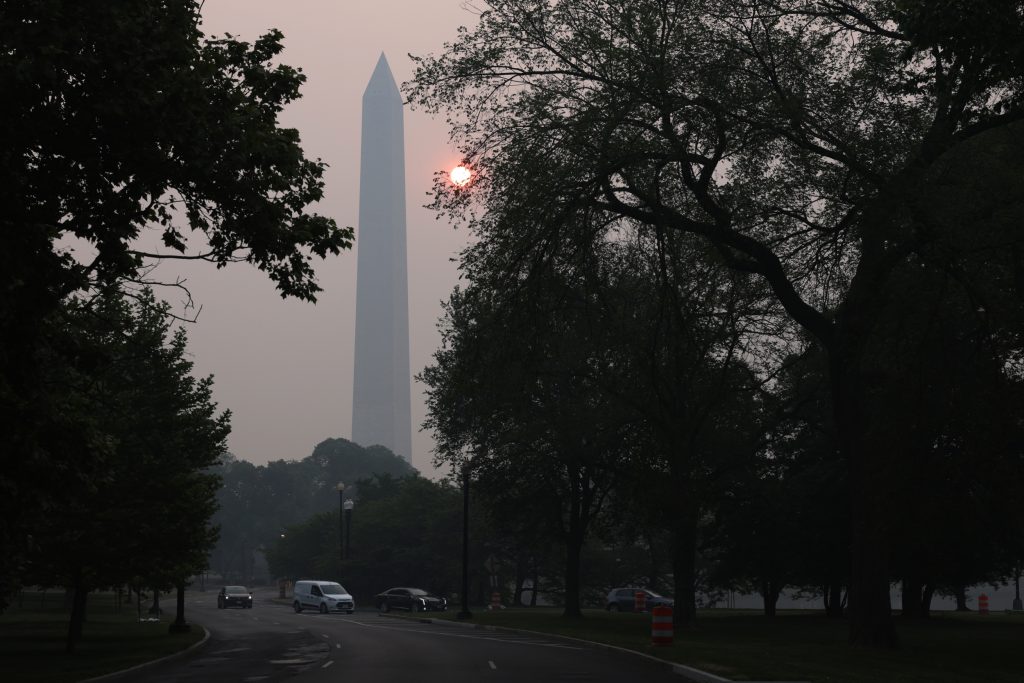 Washington, D.C., Was Just Hit with a Purple Air Quality Alert, the Second-Highest Level on the Air Quality Index
