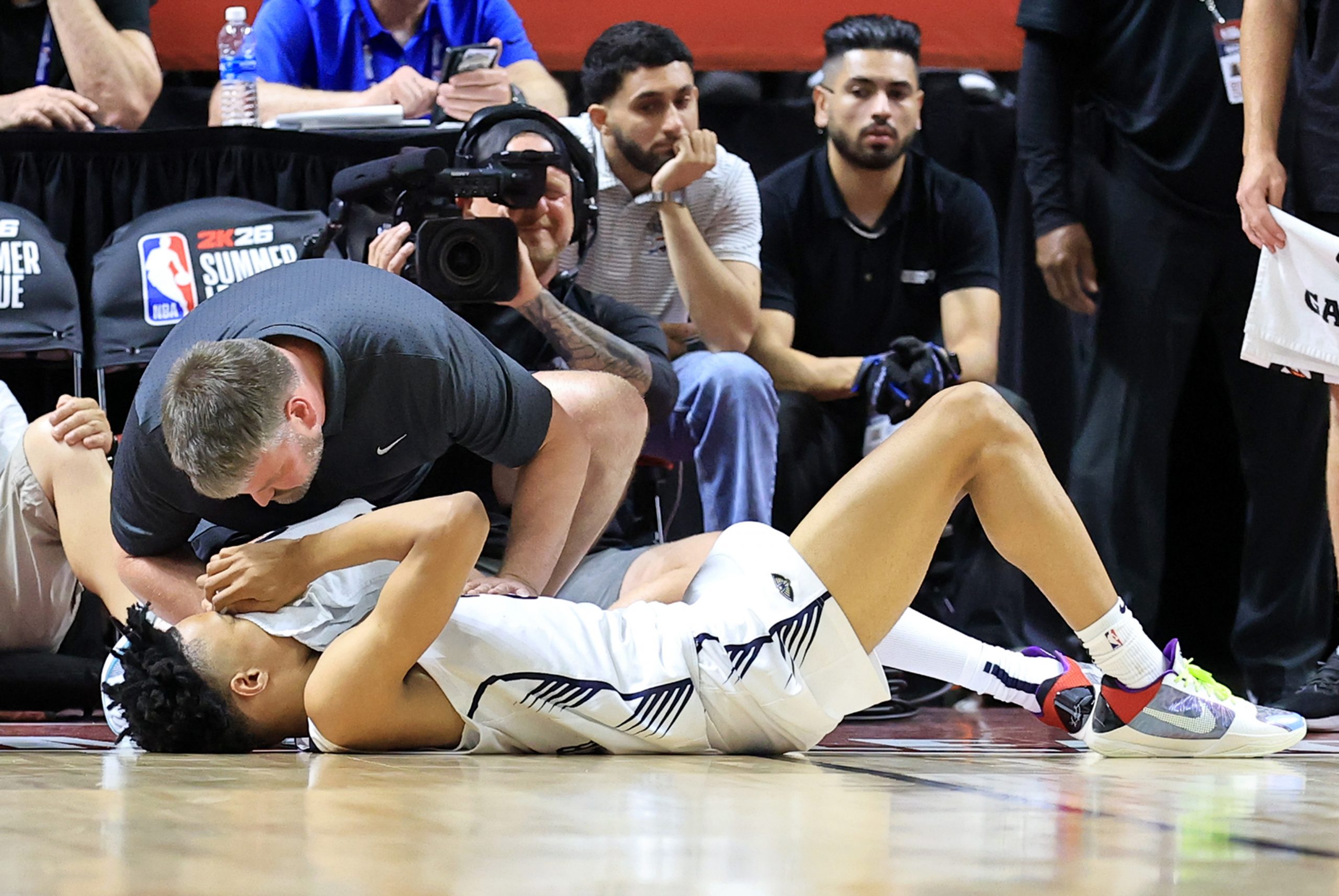 Jazz Guard Trey Alexander Exits Summer League Early on Stretcher After Rough Contact